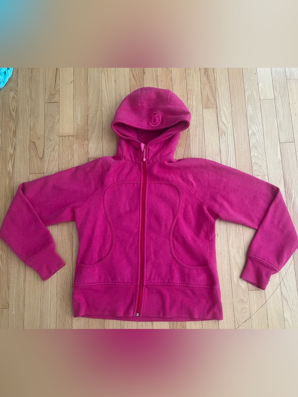 Lululemon Athletica Hot Pink Hooded Zip Sweater